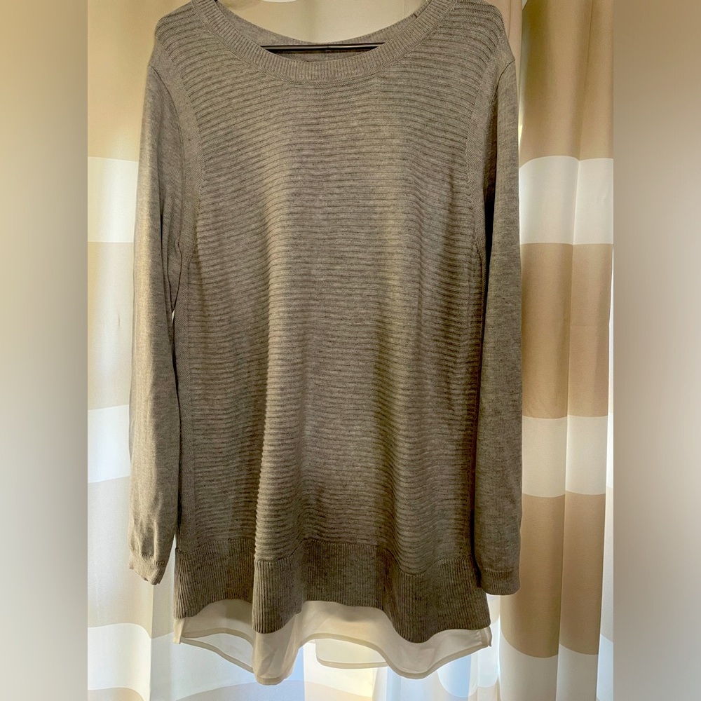 Grey Ribbed Hilary Radley Sweater